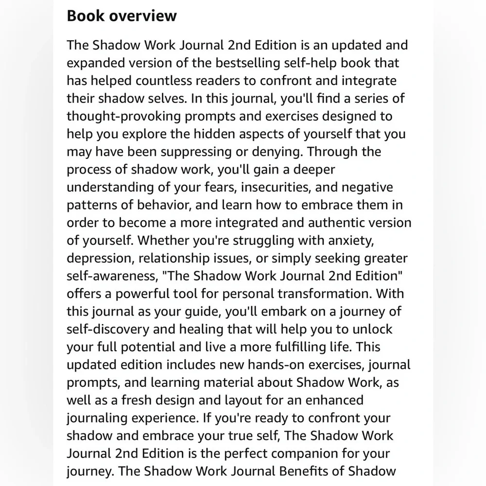 The shadow work journal
